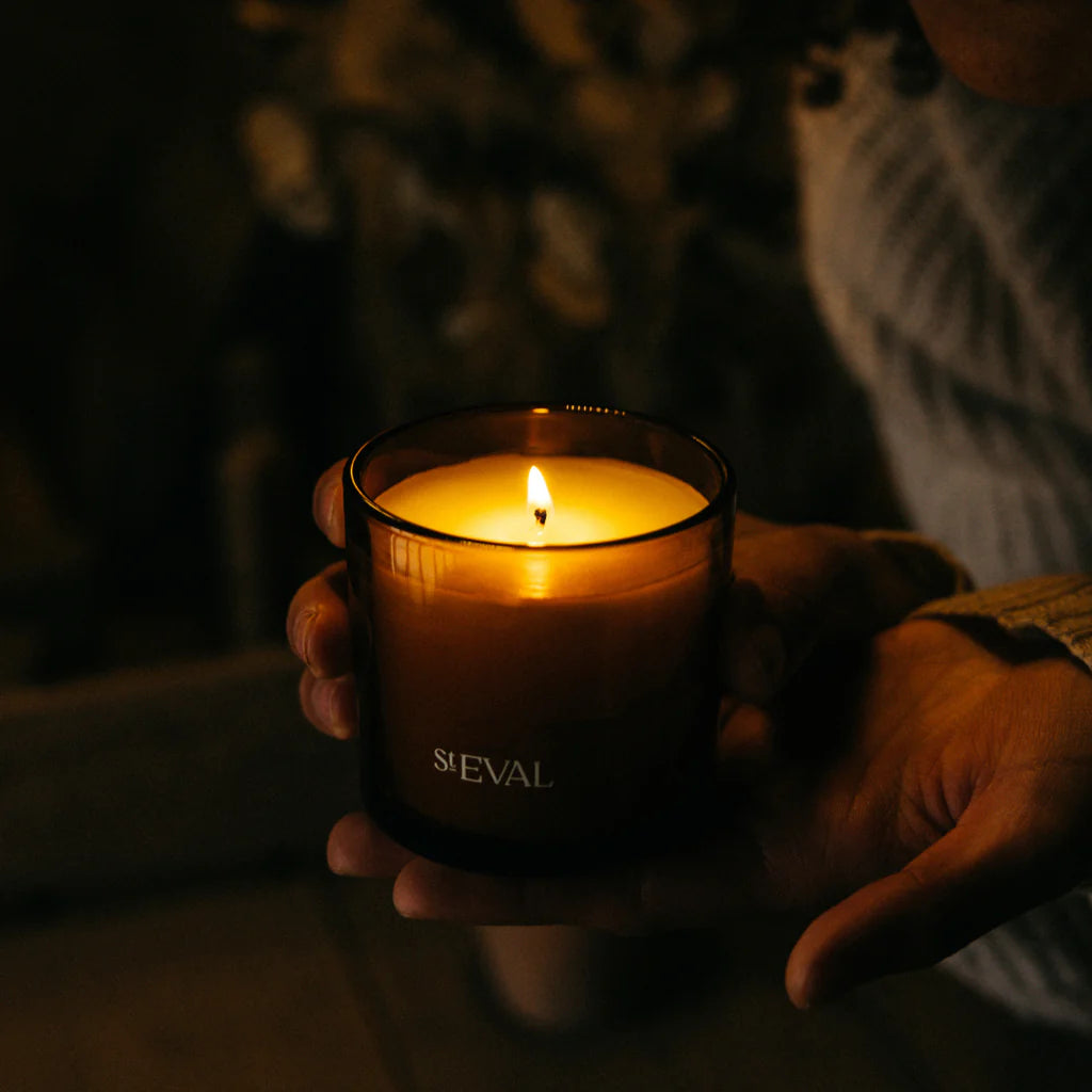 Tranquility Glass Amber Scented Candle