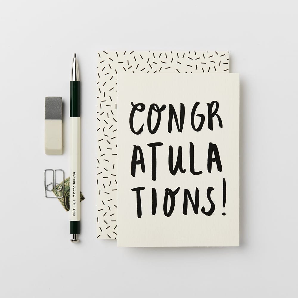 Congratulations Bold Greeting Card