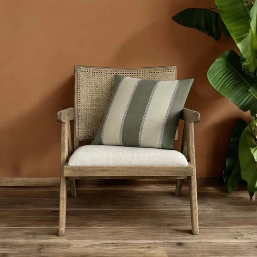 Zailka Slate Stripe Cushion