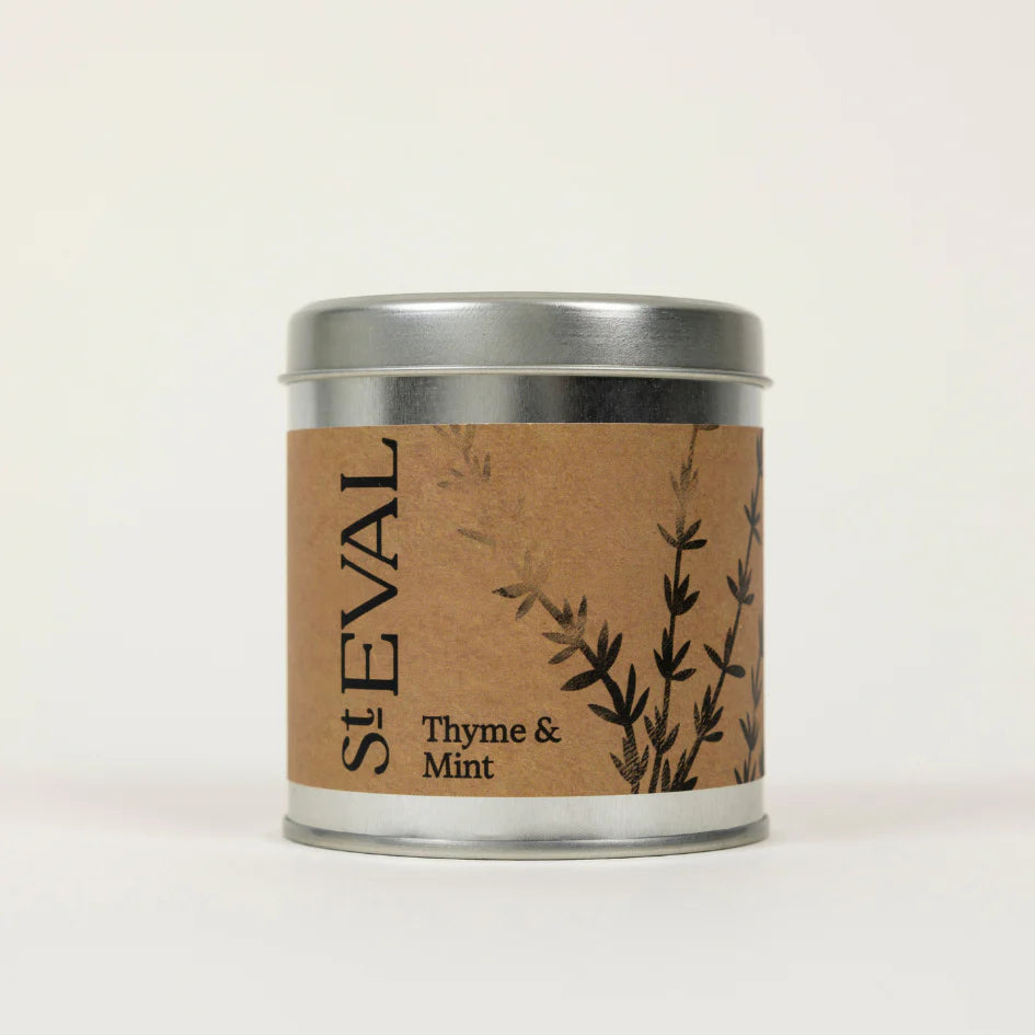 Thyme & Mint Scented Tin Candle