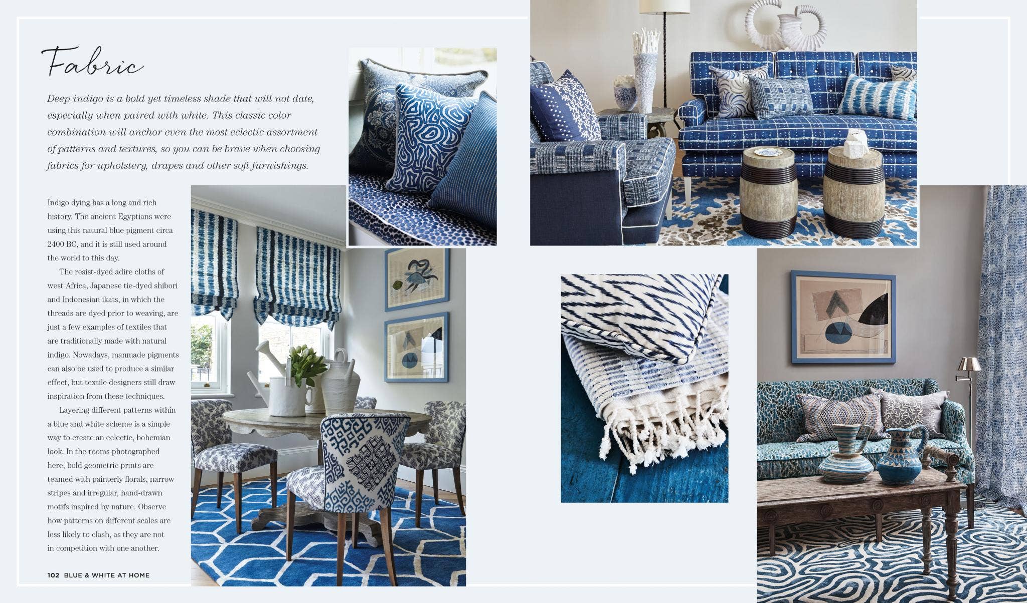Blue & White At Home