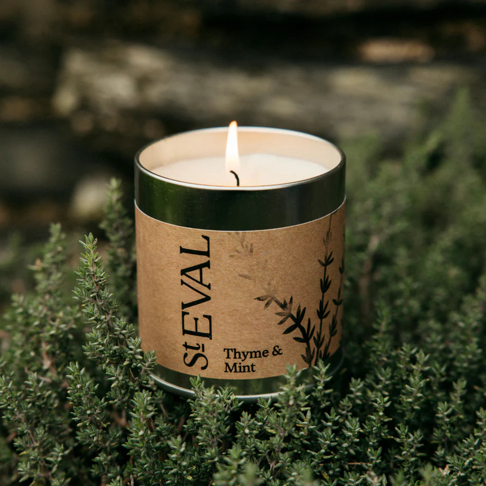 Thyme & Mint Scented Tin Candle